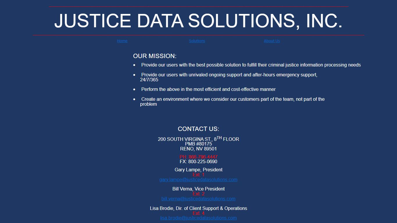 New Inmate Roster - JUSTICE DATA SOLUTIONS, INC.